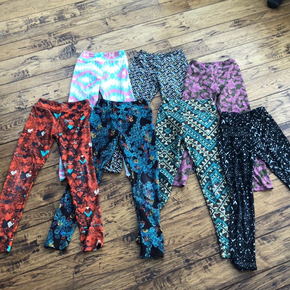7pairs LuLaRoe Tween leggings